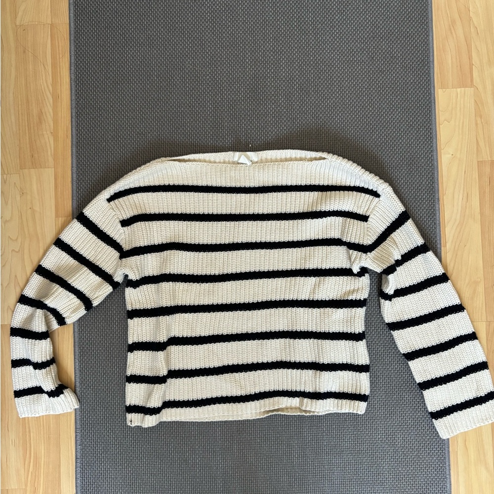 Knit striped sweater